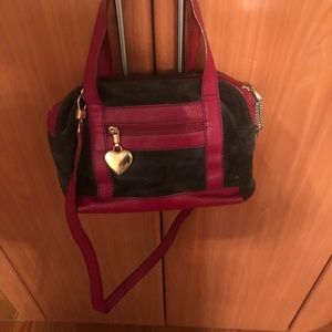Moschino vintage suede/ leather bag